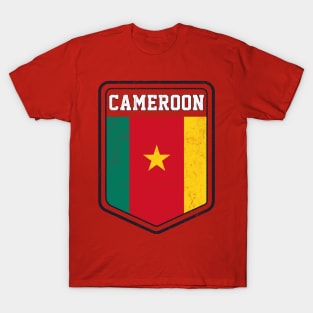 Cameroon // Vintage Look Flag Design T-Shirt